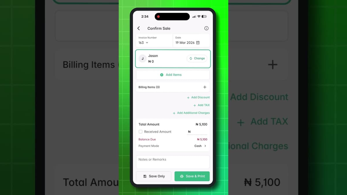How to use Quick POS feature to record sales?