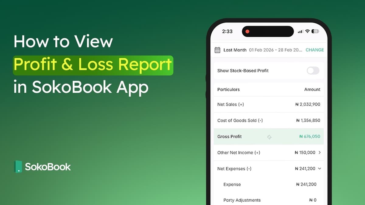 How to view Profit and Loss Report?